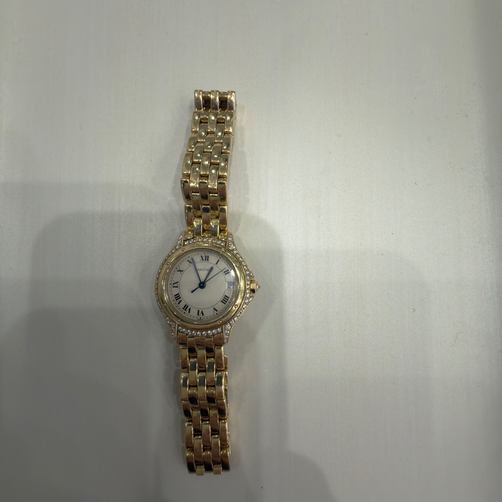 Cartier Gold Women's Panthere Watch with Crystal Details - Picture 8 of 10